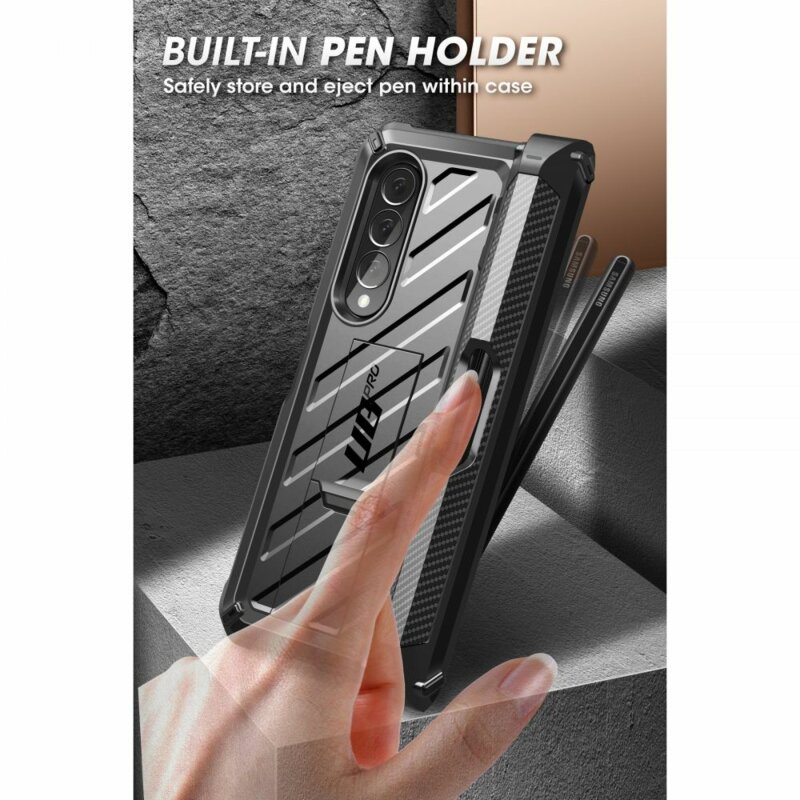 Husa Samsung Galaxy Z Fold3 5G Supcase Unicorn Beetle Pro, negru