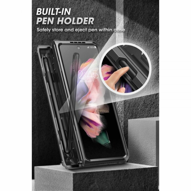 Husa Samsung Galaxy Z Fold3 5G Supcase Unicorn Beetle Pro, negru