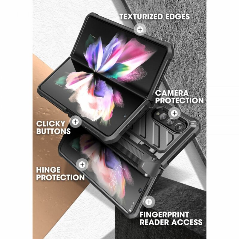 Husa Samsung Galaxy Z Fold3 5G Supcase Unicorn Beetle Pro, negru