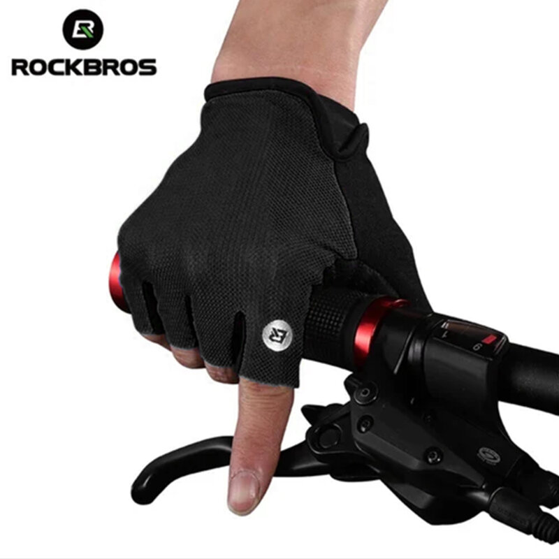 Manusi bicicleta fara degete RockBros, negru, S106BK-M