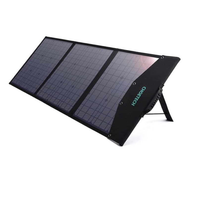 Panou fotovoltaic monocristalin 120W Choetech, DC, tip C, 2xUSB, SC008
