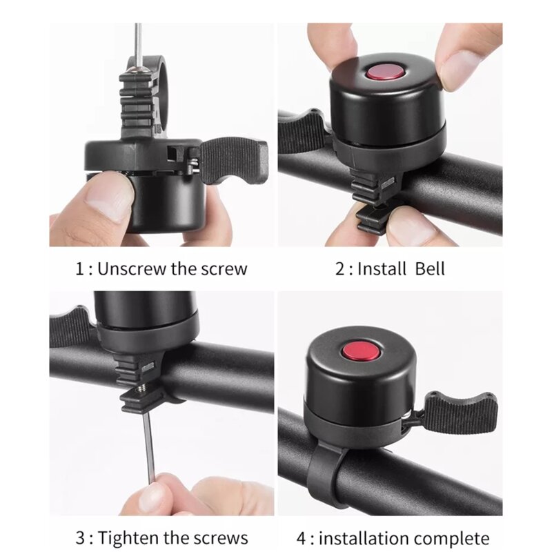 Clopotel bicicleta, claxon copii RockBros, argintiu, 2018-1BS