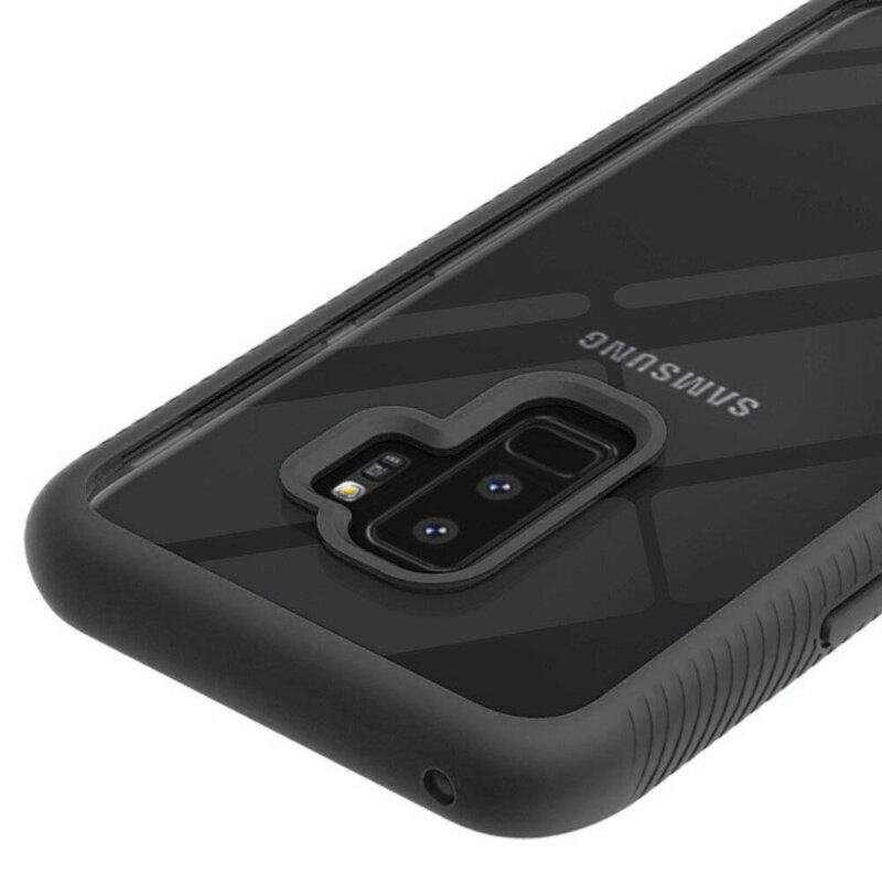 [Pachet 360°] Husa + Folie Samsung Galaxy S9 Plus Techsuit Defense, Negru
