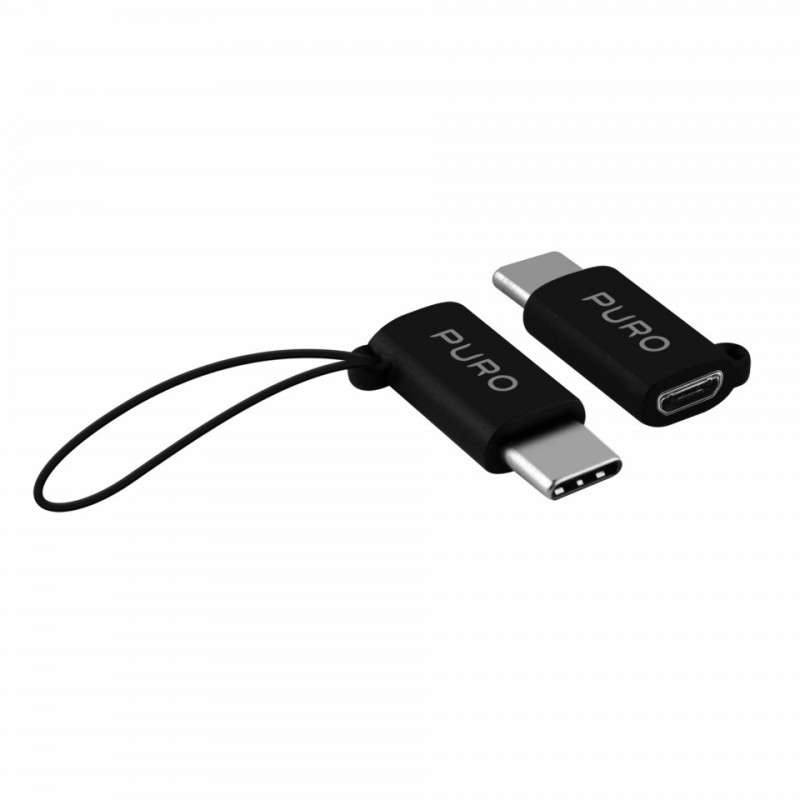 Convertor Puro Micro-USB - Type-C- Negru