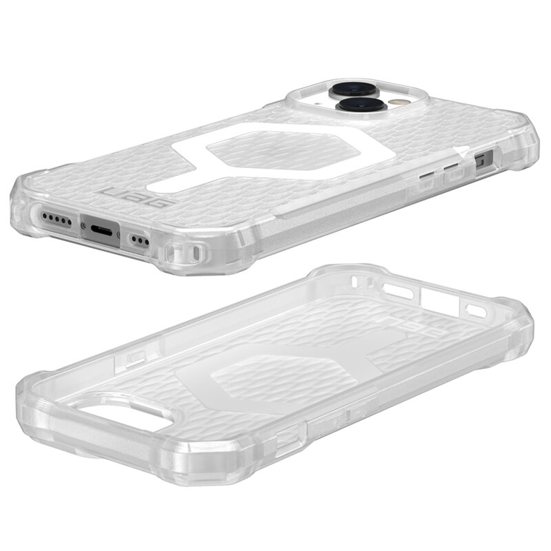 Husa iPhone 14 UAG Essential Armor MagSafe, transparenta