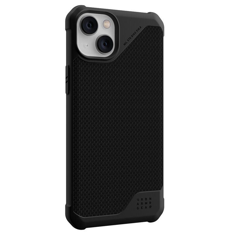 Husa iPhone 14 Plus UAG Metropolis LT MagSafe, negru kevlar