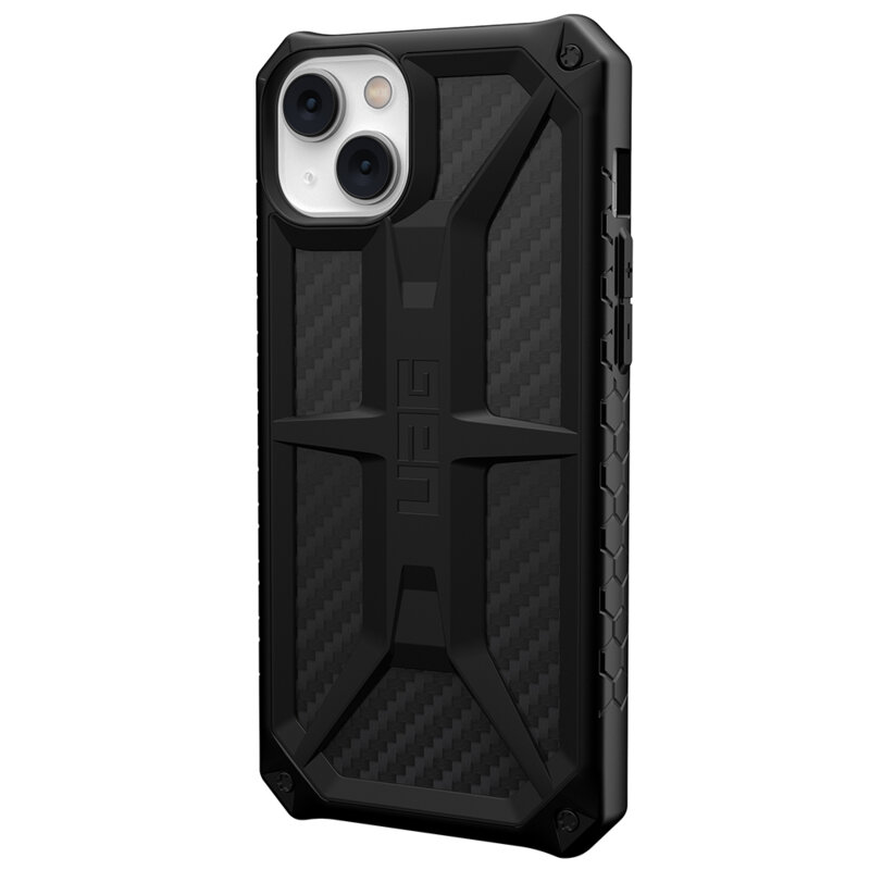 Husa iPhone 14 Plus UAG Monarch originala, fibra de carbon
