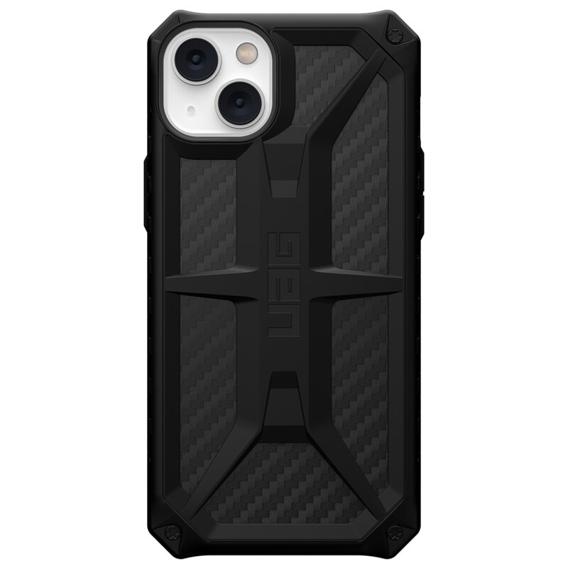 Husa iPhone 14 Plus UAG Monarch originala, fibra de carbon