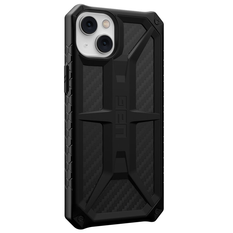 Husa iPhone 14 Plus UAG Monarch originala, fibra de carbon
