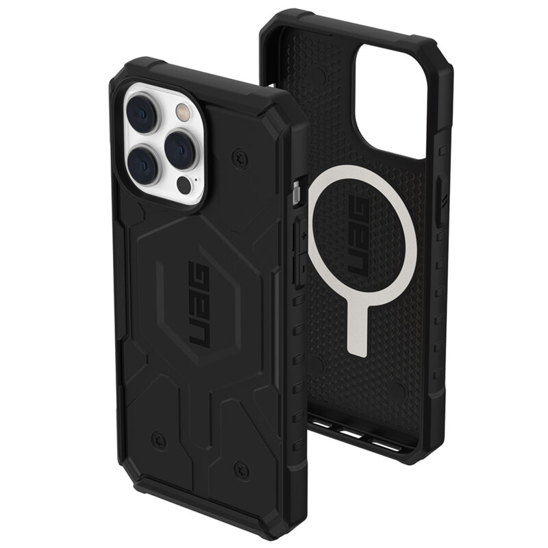 Husa iPhone 14 Pro Max antisoc UAG Pathfinder MagSafe, negru