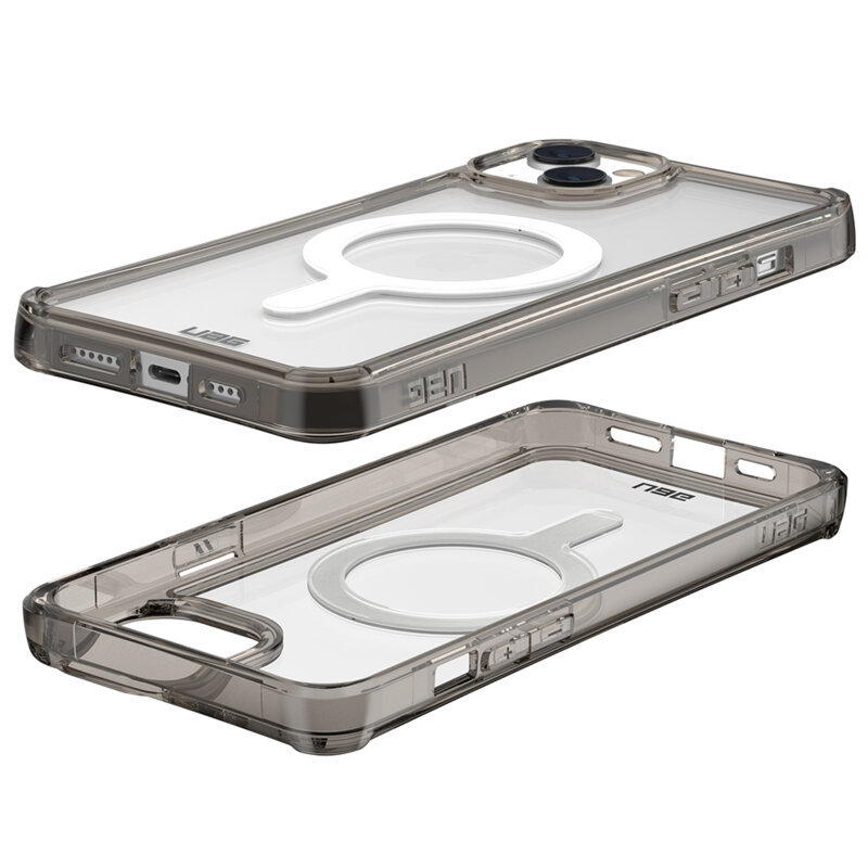 Husa transparenta iPhone 14 Plus UAG Plyo MagSafe, ash