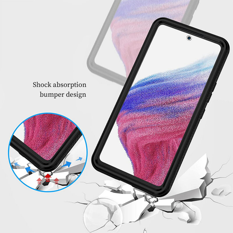 [Pachet 360°] Husa + folie Samsung Galaxy A53 5G Techsuit Defense, negru