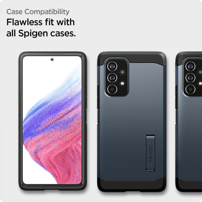 [Pachet 2x] Folie sticla Samsung Galaxy A53 5G Spigen Glas.tR Align Master, clear