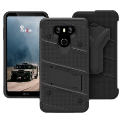 Husa LG G6 H870 Zizo Bolt + Folie Sticla Securizata - Negru