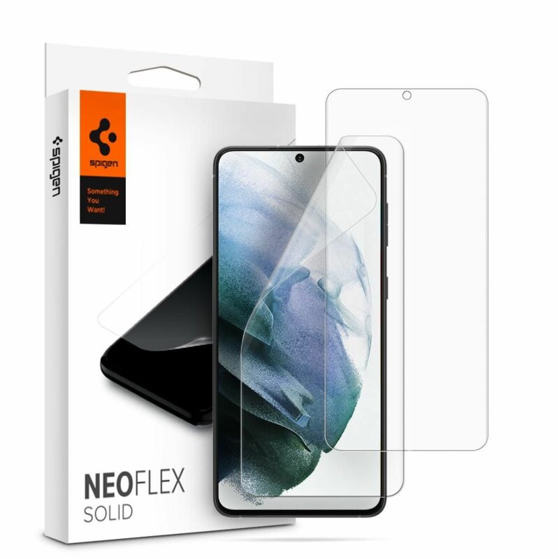 [Pachet 2x] Folie Samsung Galaxy S21 5G Spigen Neo Flex Solid - Clear