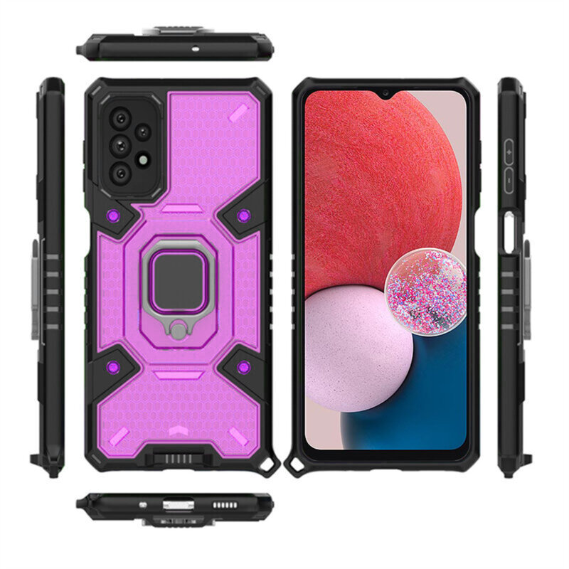Husa antisoc Samsung Galaxy A13 4G Techsuit Honeycomb, roz