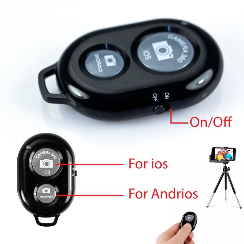 Telecomanda tip Joystick pentru selfie Techsuit, negru, RMC-01