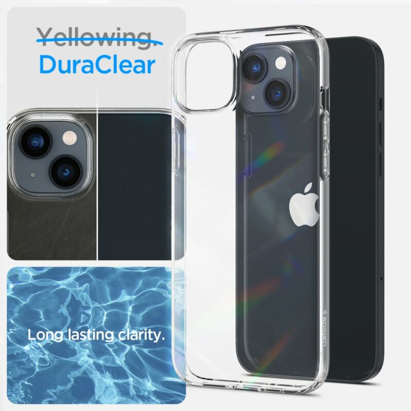 [Pachet 360°] Husa + 2x folie iPhone 14 Plus Spigen Crystal Pack, clear