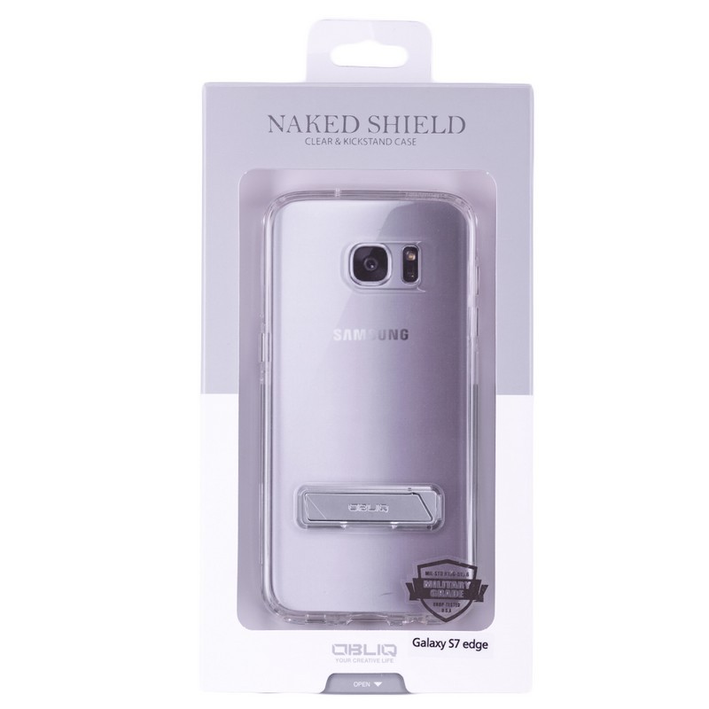 Husa Samsung Galaxy S7 Edge Obliq Naked Kickstand Shield - Clear