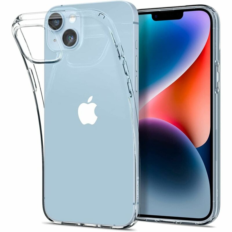 Husa iPhone 14 Spigen Liquid Crystal, transparenta