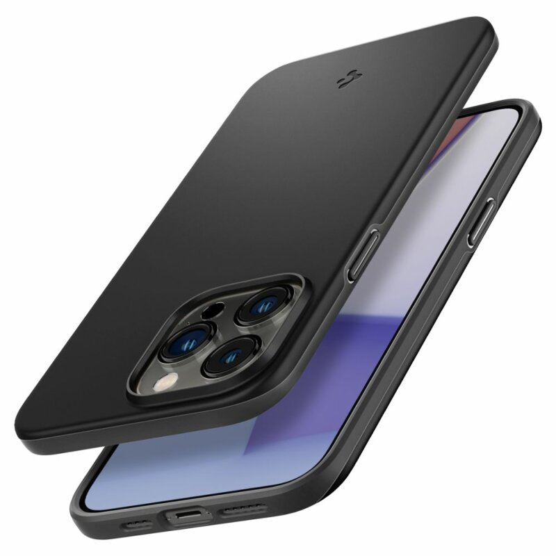 Husa iPhone 14 Pro Max Spigen Thin Fit, negru