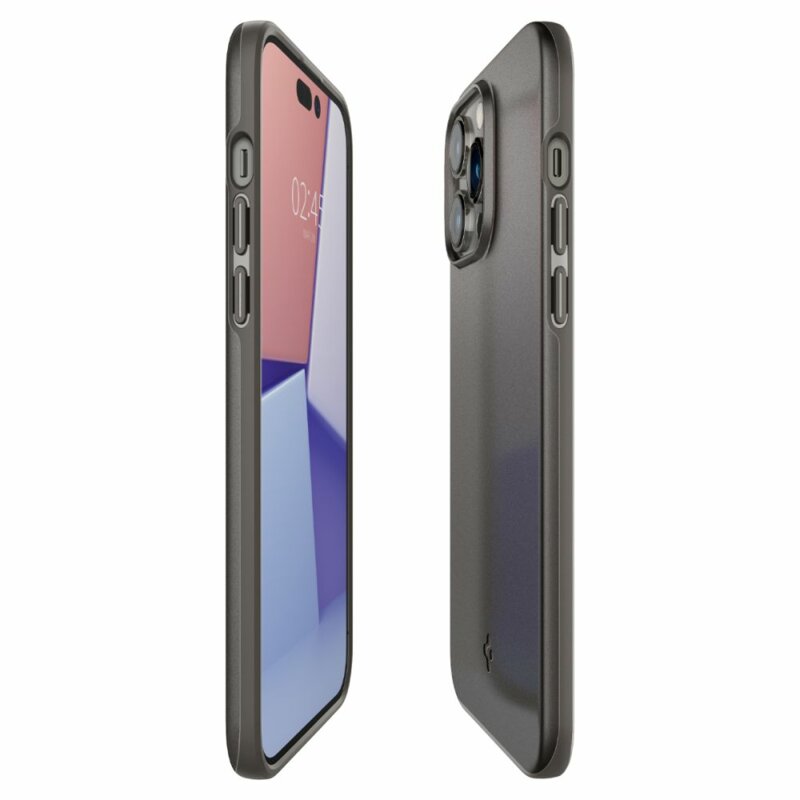 Husa iPhone 14 Pro Max Spigen Thin Fit, cenusiu