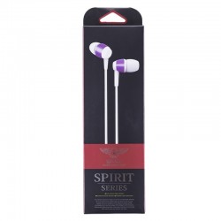 Casti In-Ear Cu Microfon Ikaku Spirit Series - White - Purple
