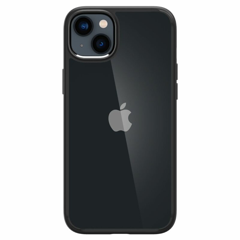 Husa transparenta iPhone 14 Spigen Ultra Hybrid, negru matte