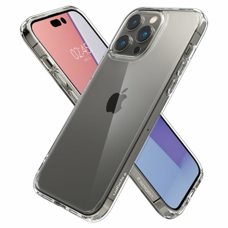 Husa transparenta iPhone 14 Pro Max Spigen Ultra Hybrid, clear