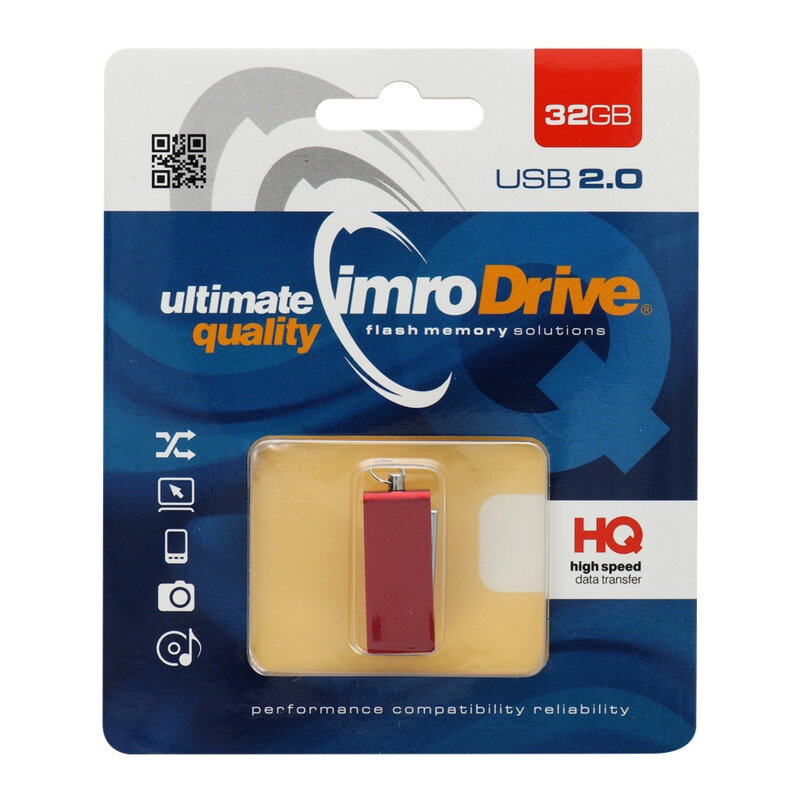 Stick de memorie USB 32GB Imro Edge, rosu
