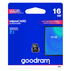 Card de memorie 16GB microcard clasa 10 USH-I 1 M1A0 GoodRam