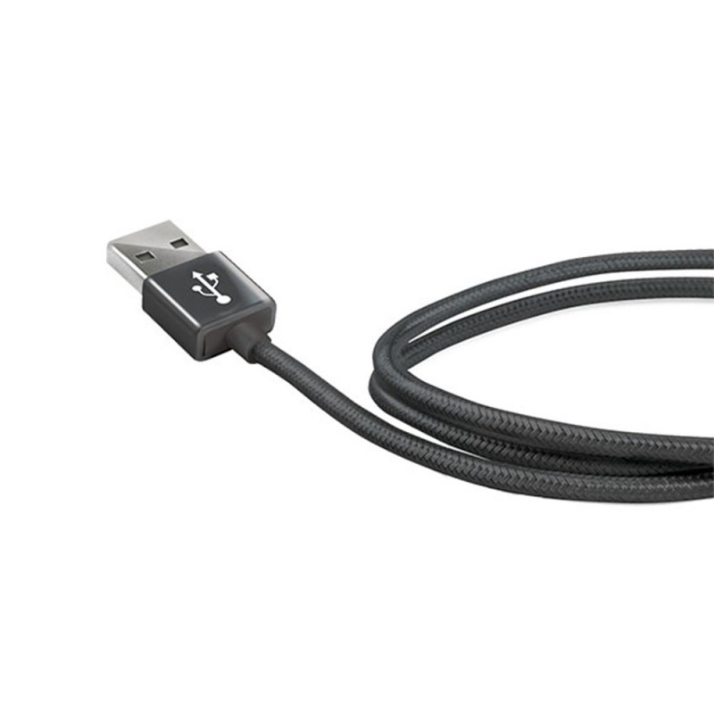Cablu de date Micro USB 1.5M Nylon Woven Micro USB Negru