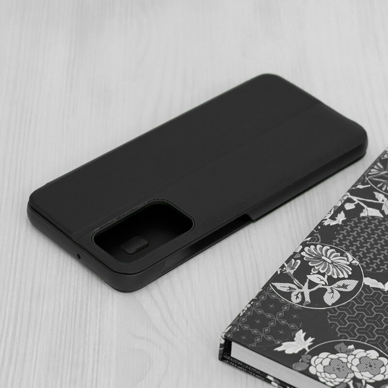 Husa Samsung Galaxy A23 5G Eco Leather View flip tip carte, negru
