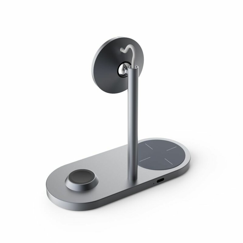 Statie incarcare wireless Apple MagSafe Tech-Protect A22, 15W, gri