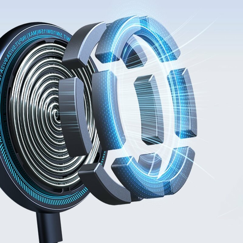 Suport auto wireless magnetic cu LED 15W JoyRoom, JR-ZS290