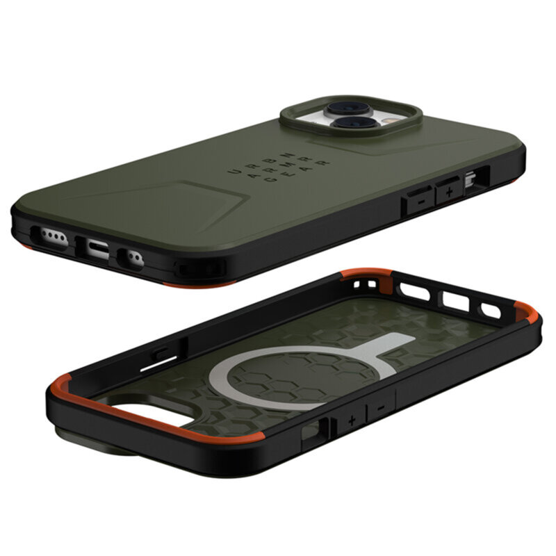 Husa iPhone 13 UAG Civilian  MagSafe, verde