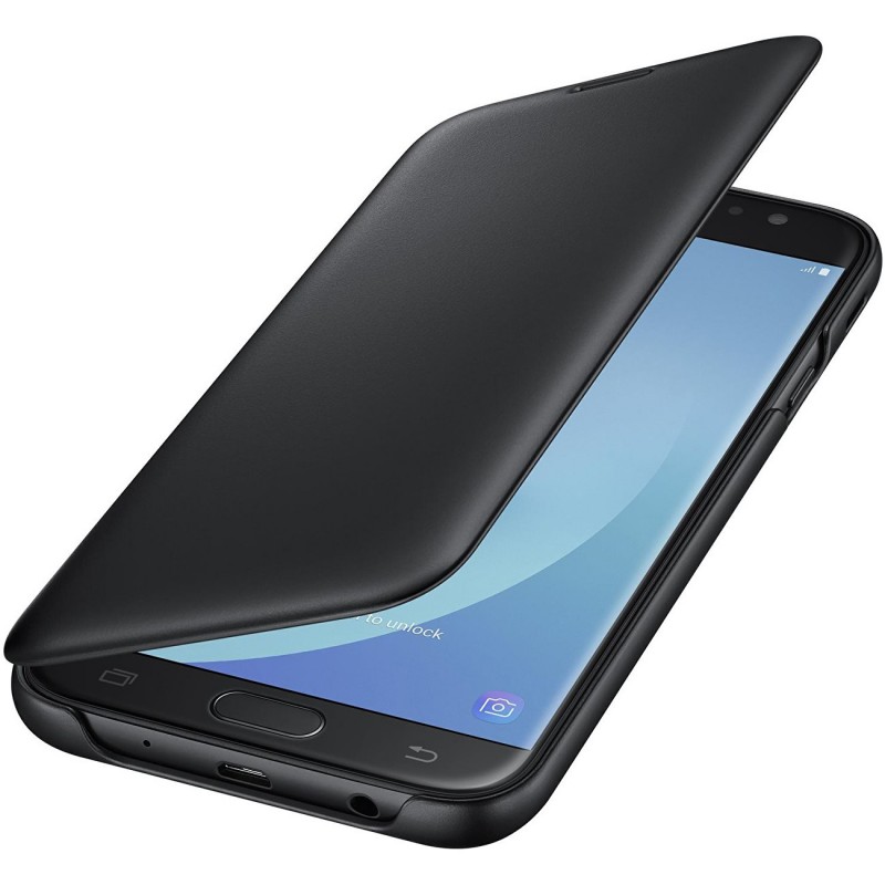 Husa Originala Samsung Galaxy J7 2017 J730 Flip Wallet Black