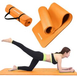 Saltea gimnastica, impermeabila, fitness, yoga, aerobic, pilates, portocaliu