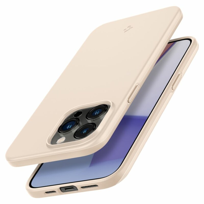 Husa iPhone 14 Pro Spigen Thin Fit, bej