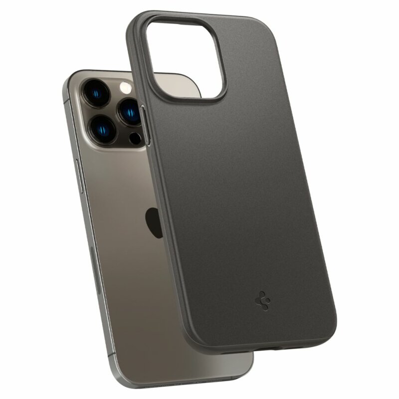 Husa iPhone 14 Pro Spigen Thin Fit, cenusiu