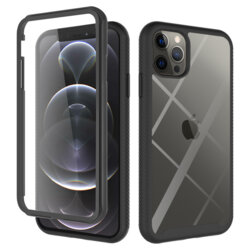 [Pachet 360°] Husa + Folie iPhone 12 Pro Techsuit Defense, Negru