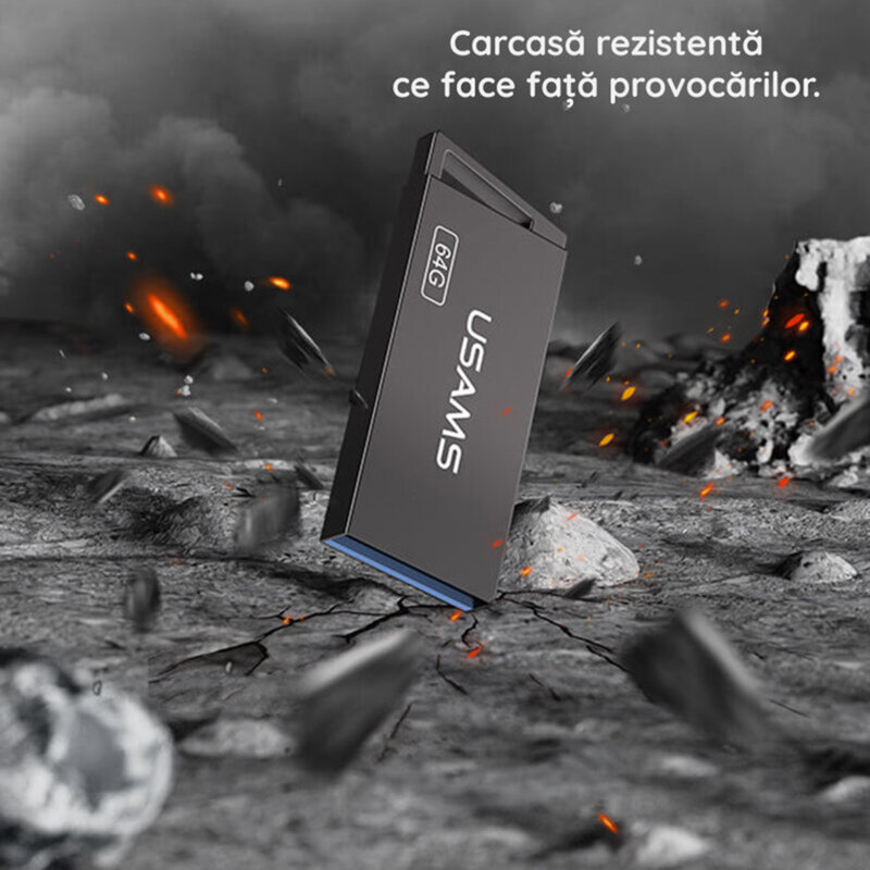 Stick memorie 64GB Usams High Speed Flash Drive, USB2.0, US-ZB207