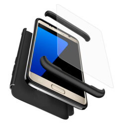 [Pachet 360°] Husa + Folie Samsung Galaxy S7 GKK Original - Negru