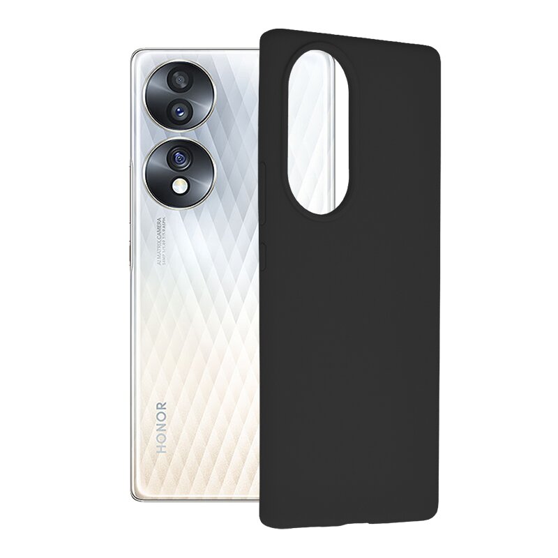 Husa Honor 70 Techsuit Soft Edge Silicone, negru
