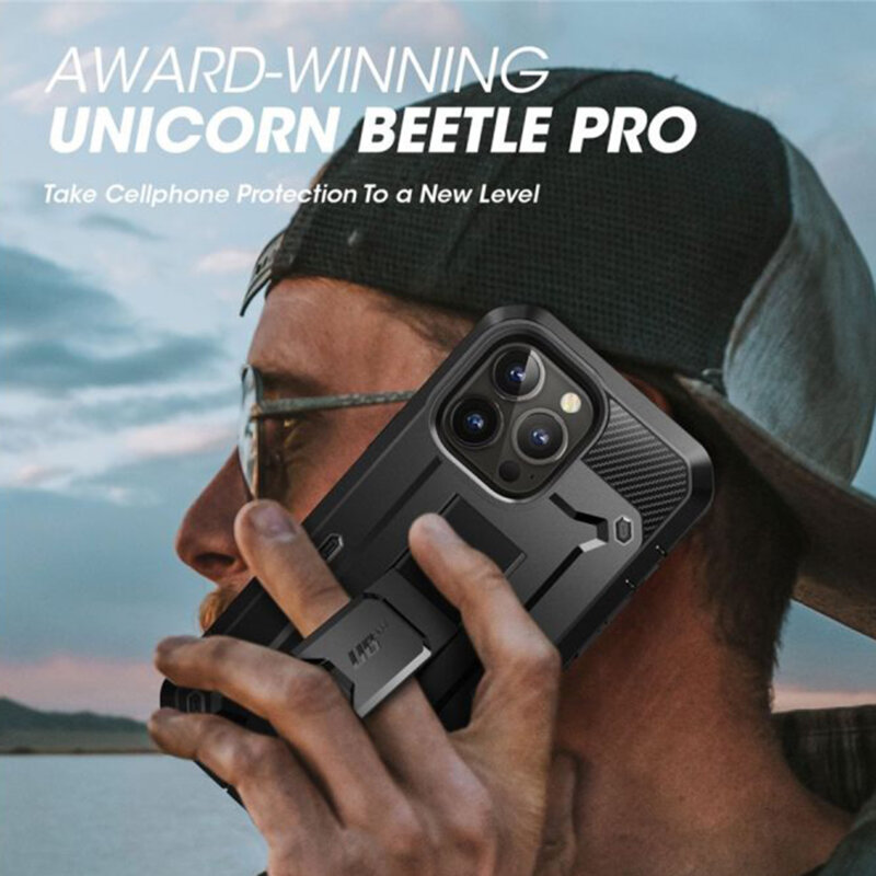 Husa iPhone 14 Pro Supcase Unicorn Beetle Pro, negru