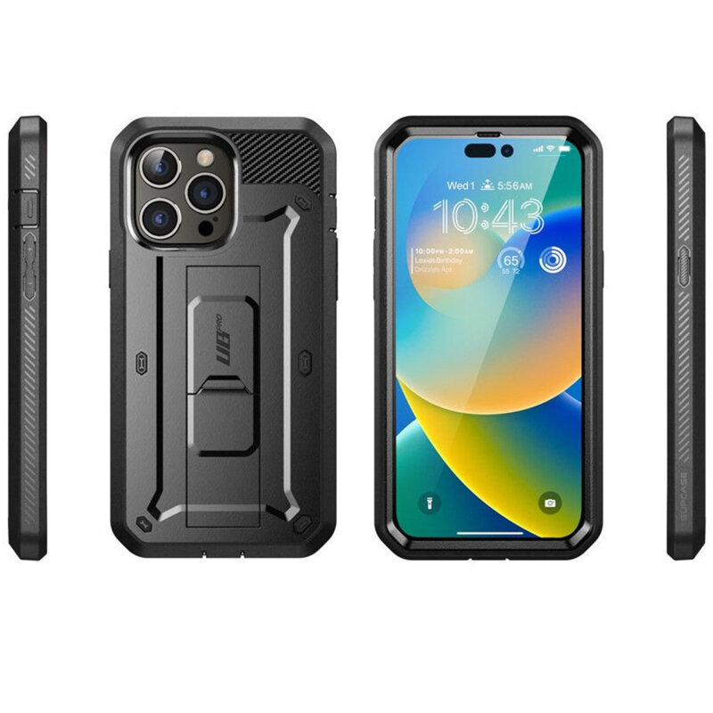 Husa iPhone 14 Pro Max Supcase Unicorn Beetle Pro, negru