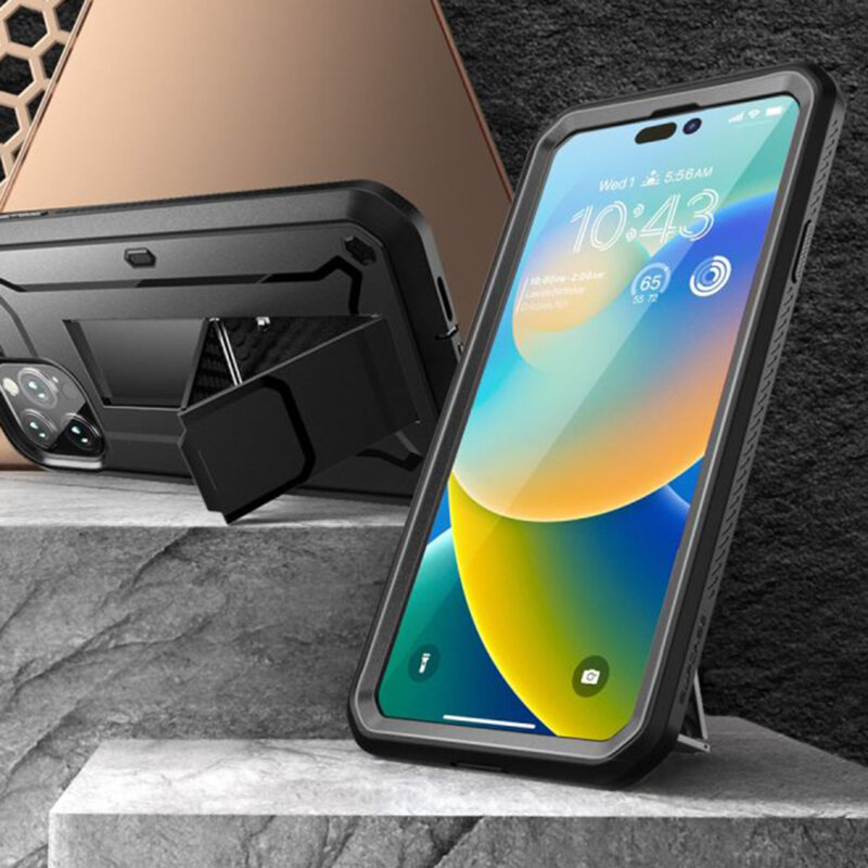 Husa iPhone 14 Pro Max Supcase Unicorn Beetle Pro, negru