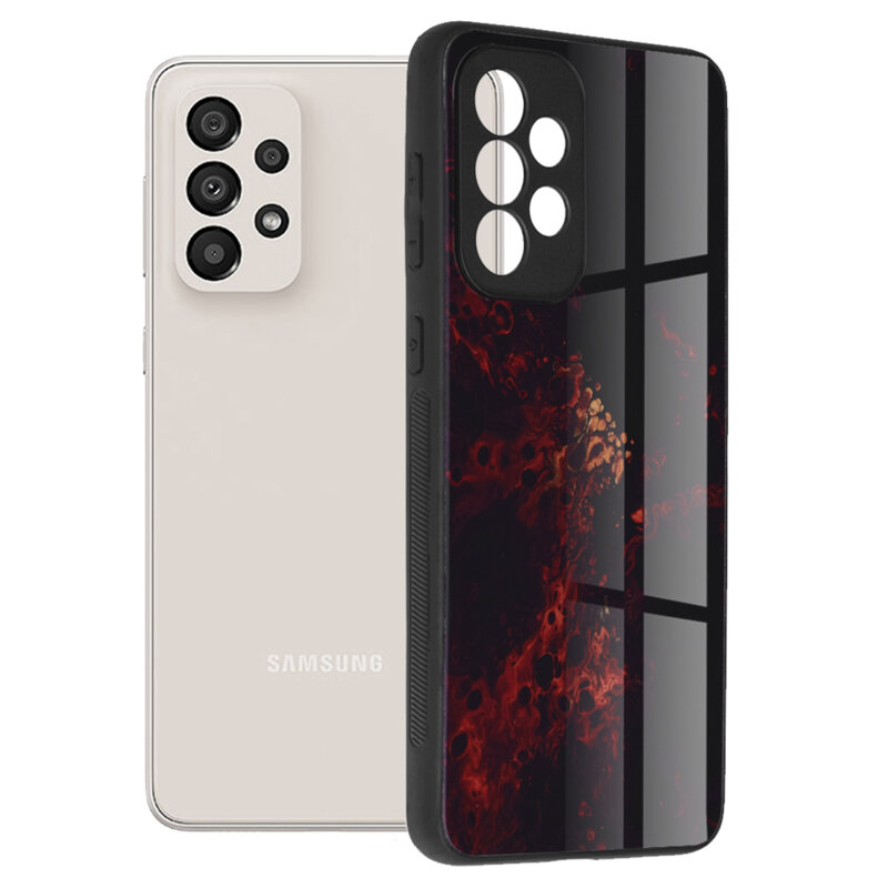 Husa Samsung Galaxy A33 5G Techsuit Glaze, Red Nebula