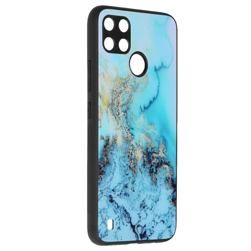 Husa Realme C21 Techsuit Glaze, Blue Ocean