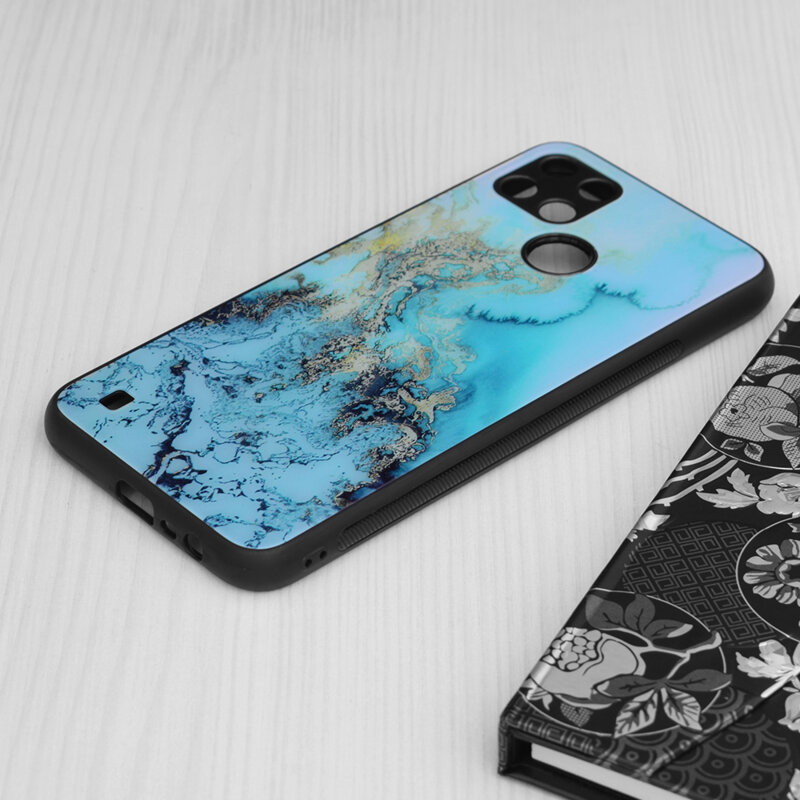 Husa Realme C21 Techsuit Glaze, Blue Ocean